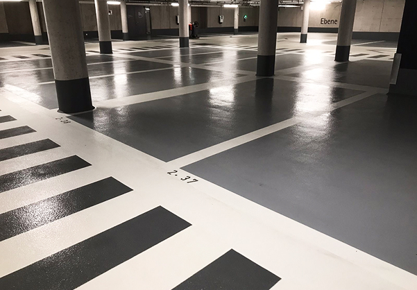 Sauberkeit in der Tiefgarage ist Ihre Visitenkarte - gepflegt durch Puravita Services