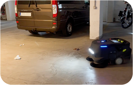 Puravita Services setzt PUDU Kehrroboter ein, die Abfälle mithilfe von KI-Kameras in Echtzeit erkennen