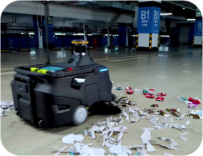 Puravita Services nutzt PUDU Kehrroboter für die zuverlässige Reinigung von Parkplätzen und Tiefgaragen